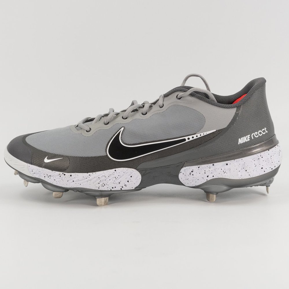 Nike Alpha Huarache Elite 3 Low 'Light Smoke Grey' CK0746-011 Metal Baseball - Picture 5 of 10